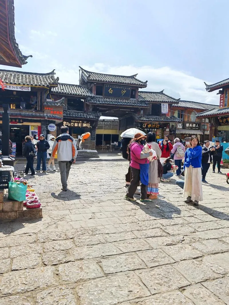 A traditional lane in Baisha old town near Lijiang
