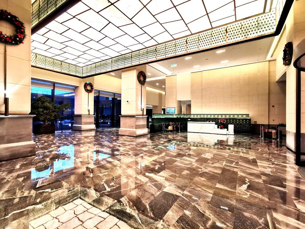 International-chain hotel lobby in China