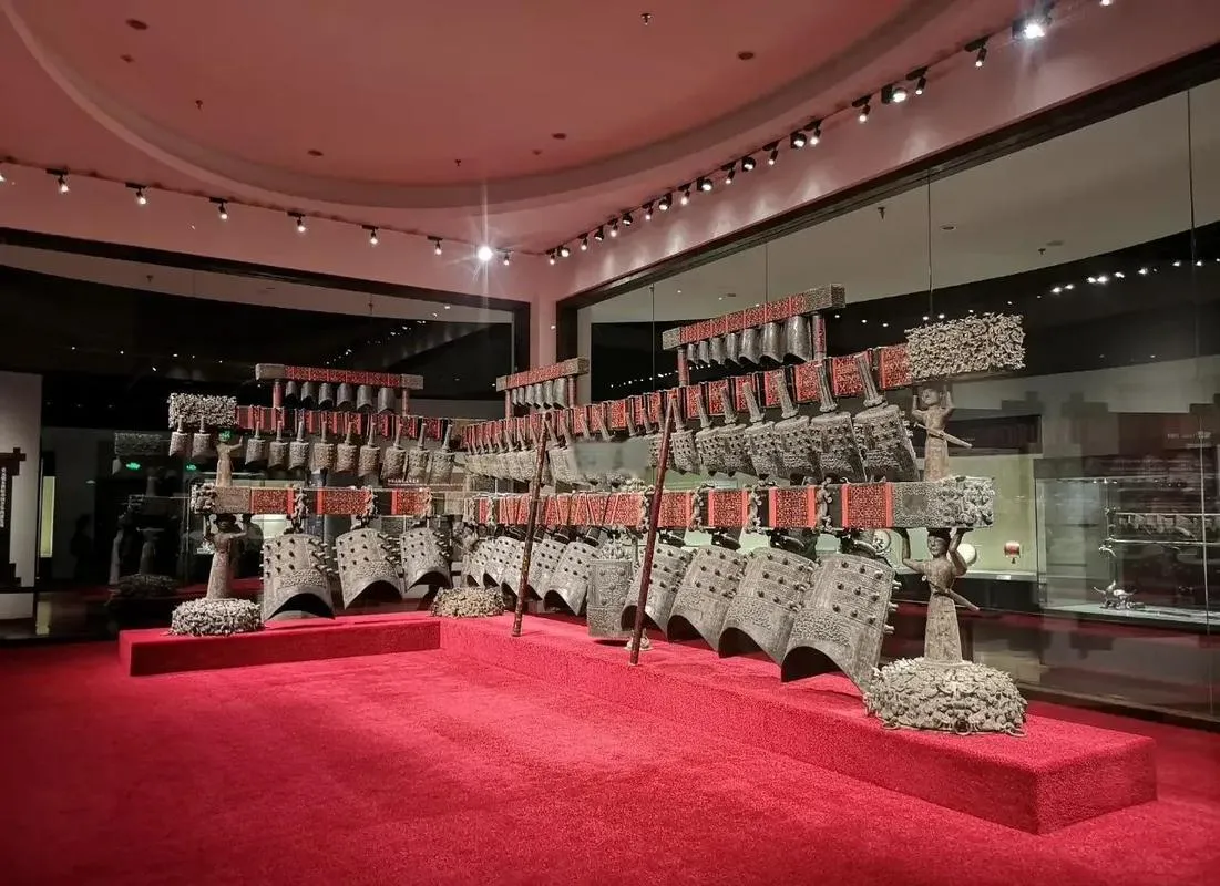 The 2,400-year-old Marquis Yi of Zeng bronze chime bells at the Hubei Provincial Museum