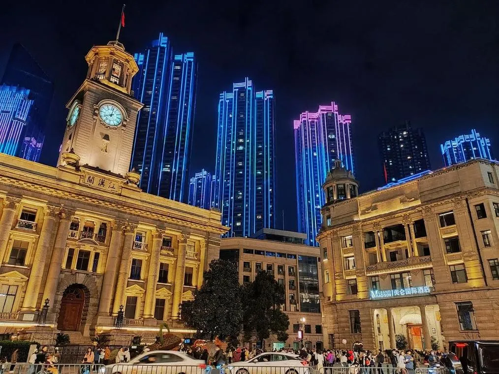Historic European-style buildings on Jianghan Road, Hankou