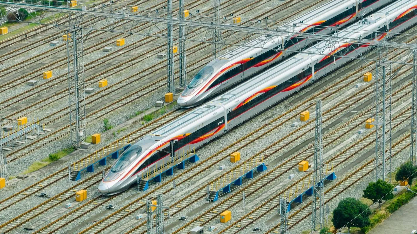 A Fuxing high-speed train