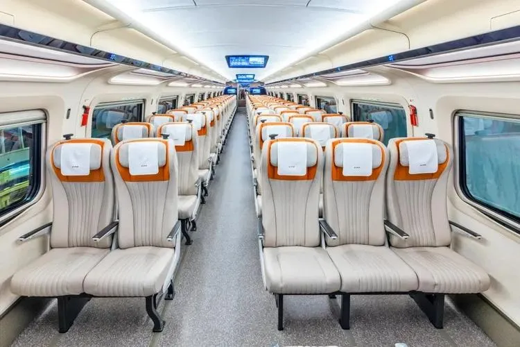 Second-class seats interior